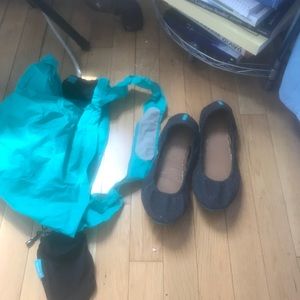 Tieks ballet flats grey size 7 WORN TWICE